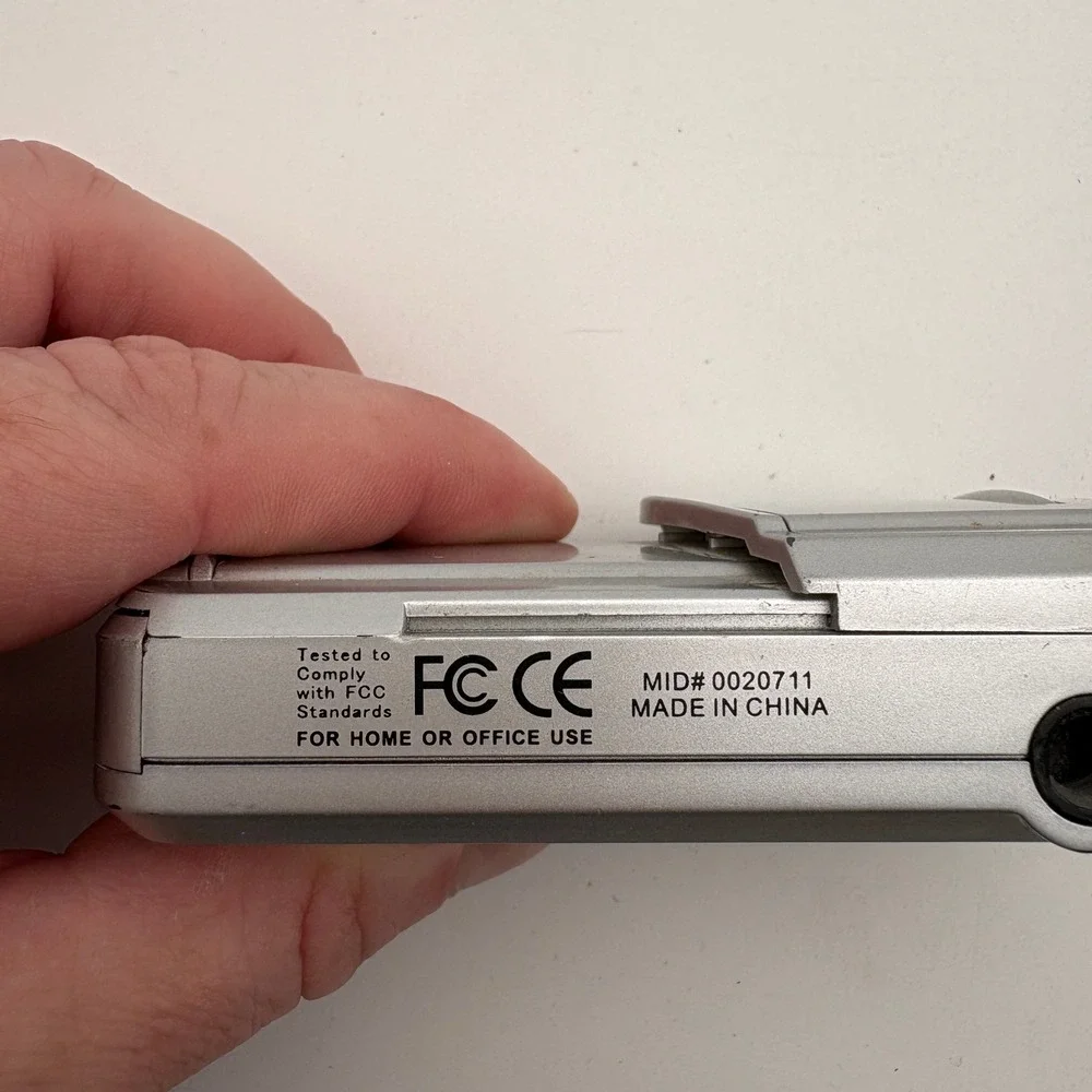 Vivitar V69379UA Digital Camera Silver Compact Point and Shoot with Manual Strap